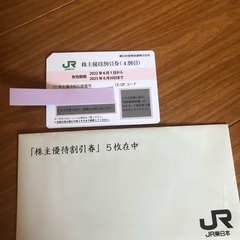 【ネット決済】JR株主優待割引券6枚