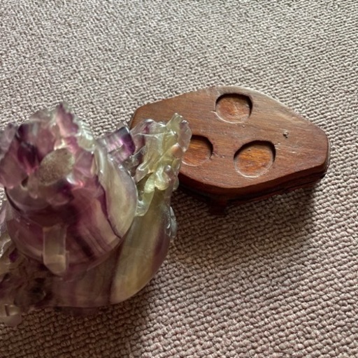 アメジスト香炉　台座付き アメジスト香炉 台座付き