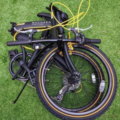 WACHSEN BA-100 Angriff★未使用に近い美品★折りたたみ自転車 タイヤサイズ：20インチ シフト数：6段変速 フレーム素材：アルミ 重量：13kg
