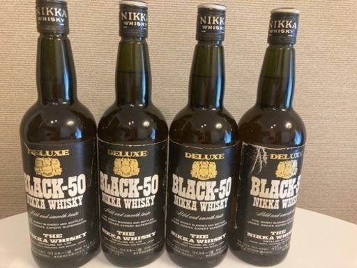 【古酒】ニッカウイスキー BLACK-50 DELUXE ウイスキー1級 4本