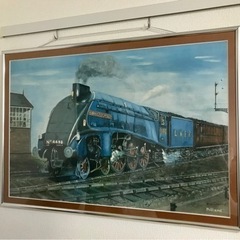 【ネット決済】【額付き】鉄道絵画ポスターLNER4498