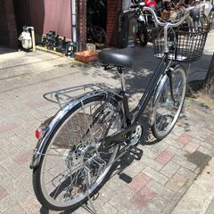 ほぼ新品】27インチ 絶対パンクしない変速付シティサイクル