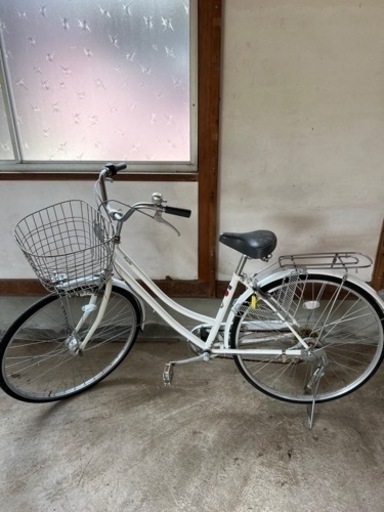［お話中］27インチ自転車 白