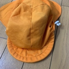カラー帽子　オレンジ