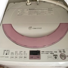 洗濯機 SHARP 6キロ 2013年製