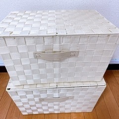 収納BOX 2個【お譲り先決まりました】