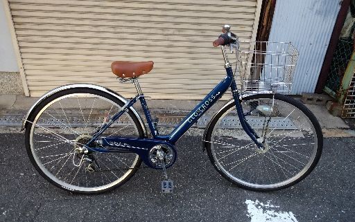 GEO×CROSS+prus[ジオ×クロス+プラス]27吋 ファッションシティーサイクル 外装6段/LEDオート/ブルー
