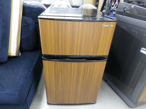 未使用グランドライン レトロ冷蔵庫133L 2019年製