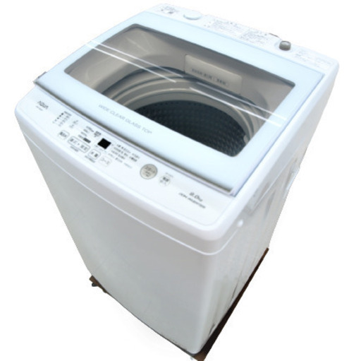 USED　アクア　9.0kg　洗濯機　AQW-V9M（W)