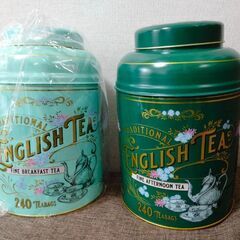 紅茶の缶 色違い２個セットの画像