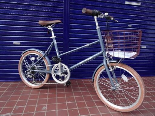 【お買い上げありがとうございました】自転車　20インチ  SP-MIN　　 6段切り替え　ミニベロ　防犯登録料込