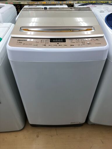 Hisense　全自動洗濯機　7.5kg　HW-DG75A　2018年製
