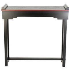 【2台セット】黒塗 2.5尺 焼香机 供養台 折りたたみ 寺院用 焼香台 机 経机 仏具