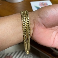 k18 喜平ネックレス　6面Ｗ　60cm 150g