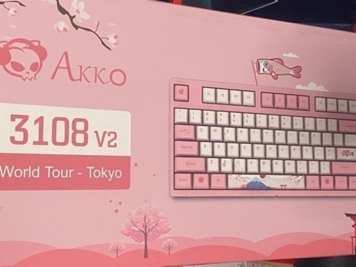 Akko ✖️セーラームーン　ゲーミングキーボード　さくらスイッチ