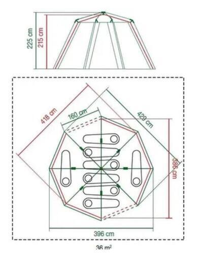 お取引成立】コールマン コルテスオクタゴン テント coleman  