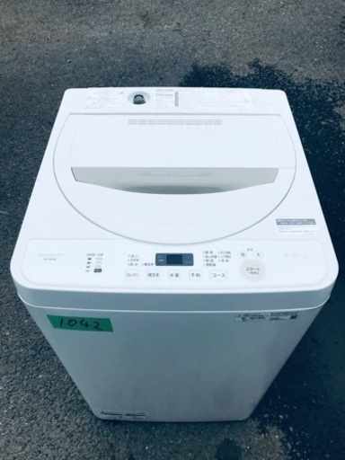 ②✨2021年製✨1042番SHARP✨電気洗濯機✨ES-GE4E-C‼️