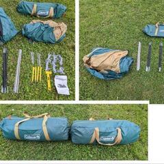 検品済み　コールマン　4〜5人用テント　コネクティングツードーム　テント　タープ