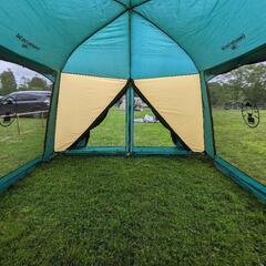 検品済み　コールマン　4〜5人用テント　コネクティングツードーム　テント　タープ