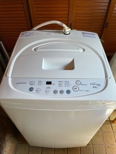 交渉中《美品》全自動洗濯機　daewoo ダイウー　大宇　DW-46BW