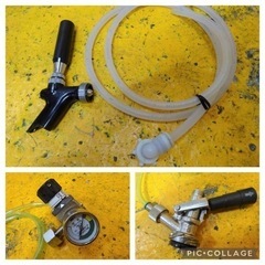 (715-0) ニットク 氷冷式 ビールサーバー コールドプレート ビールヘッド＆ 減圧弁セット アサヒ ディスペンサー サッポロ サントリー 