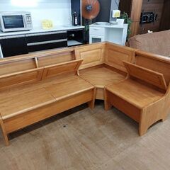 東海家具　Ｆｒｉｔｚ　コーナーベンチ収納ダイニング４点セット　【愛品倶楽部柏店】