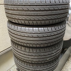 美品❗️中古⭐︎HILFY HF805 ☆165/55-15   ‼️ 15インチスチールホイールバリ山4本セット‼️