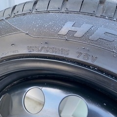 美品❗️中古⭐︎HILFY HF805 ☆165/55-15   ‼️ 15インチスチールホイールバリ山4本セット‼️