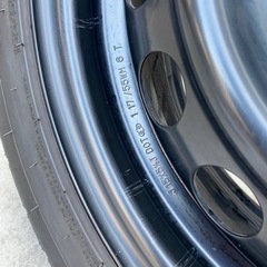 美品❗️中古⭐︎HILFY HF805 ☆165/55-15   ‼️ 15インチスチールホイールバリ山4本セット‼️