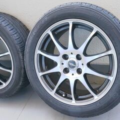 美品ホイール！　タイヤセット　HOT STUFF X-SPEED ブラポリ 16インチ　4×100　205/50R16 です。