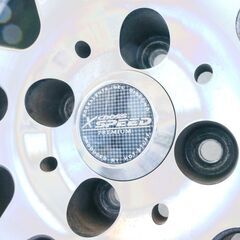 美品ホイール！　タイヤセット　HOT STUFF X-SPEED ブラポリ 16インチ　4×100　205/50R16 です。