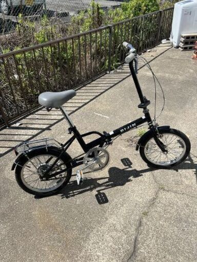 【引き取り限定】 BIJIN 折りたたみ 自転車 16インチ BN16 ブラック USED 中古