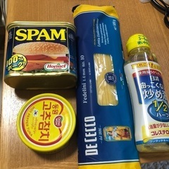 全未開封)スパム/パスタ麺/韓国のゴチュツナ缶/サラダ油