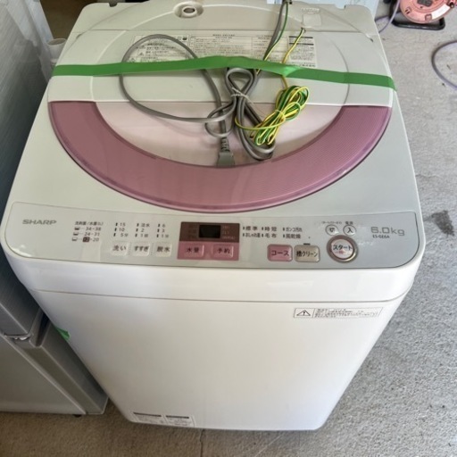 全自動電気洗濯機 SHARP 6.0kg ES-GE6A-P