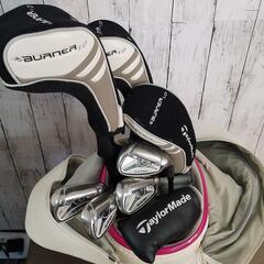 お話し中❗【ゴルフクラブセット】 テーラーメイド BURNER 1.0 HT ドライバー シャフト REAX-45 フレックス L 他 レディース ゴルフクラブ セット