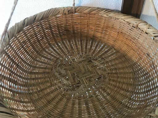 網かご　おじいちゃんが一つひとつ丁寧に手作りした大きな網かご