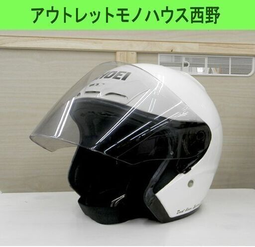 観賞用 SHOEI ジェットヘルメット J-FORCE SV サイズXL 99年製 白