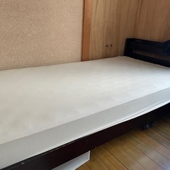 木製シングルベッド②