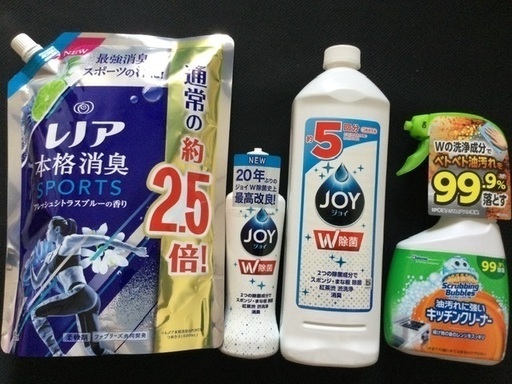 レノア本格消臭スポーツ詰替パック●JOY本体と5回分詰替●スクラビングバブル　セット