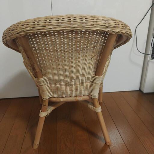 IKEA AGEN ラタン 藤 キッズチェアー