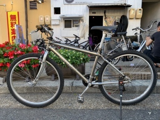 　MTB ２６インチ　シルバー　あまり乗ってない自転車