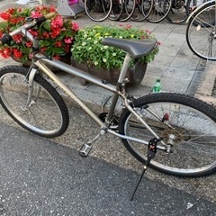🎏🎏　MTB ２６インチ　シルバー　あまり乗ってない自転車