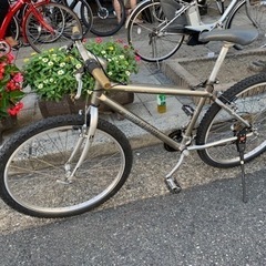 🎏🎏　MTB ２６インチ　シルバー　あまり乗ってない自転車