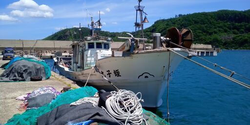 漁網　刺し網　漁師　漁船　②