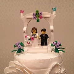 レゴ　結婚式　ケーキトップ