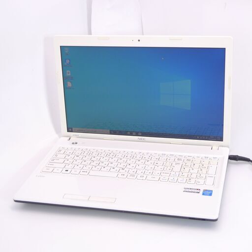 即使用可能 Wi-Fi有 NEC ノートパソコン PC-LE150R1W ホワイト 中古良品 Celeron 4GB DVDRW 無線 カメラ Windows10 Office