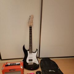 ギター、チューナー、アンプ、弦セット　引取限定 ギター、チューナー、アンプ、弦セット 引取限定
