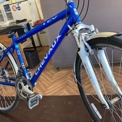 700×38c】21段変速 クロスバイク ブルー