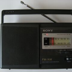 ソニー SONY ポータブルラジオ FM/AM/ワイドFM対応 ...