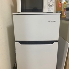冷蔵庫、洗濯機、電子レンジ3点セット（去年10月に購入）